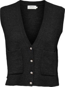 Pletená vesta Only černá