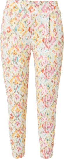 Kalhoty \'Kate\' Ichi krémová / modrá / žlutá / oranžová