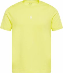 Tričko Polo Ralph Lauren světle žlutá / bílá