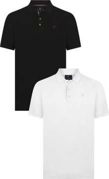 Tričko \'TAO\' DENIM CULTURE černá / bílá