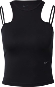 Sportovní top Nike šedá / černá