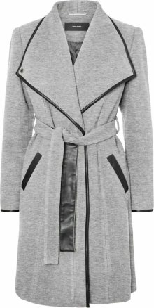 Přechodný kabát Vero Moda šedá / černá