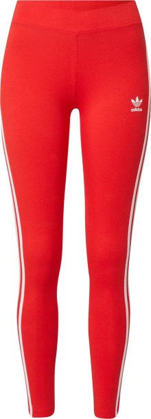 Legíny \'Adicolor Classics 3-Stripes\' adidas Originals červená / bílá