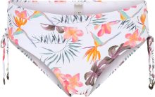 Spodní díl plavek Lingadore zelená / starorůžová / burgundská červeň / bílá