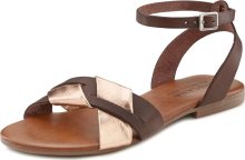 Páskové sandály Lascana hnědá / bronzová