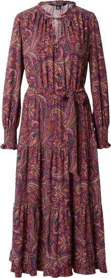 Šaty Lauren Ralph Lauren petrolejová / tmavě fialová / humrová / bílá