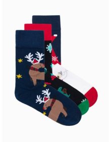 Pánské ponožky vánoční U410 mix 3-pack