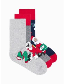 Pánské ponožky vánoční U429 mix 3-pack