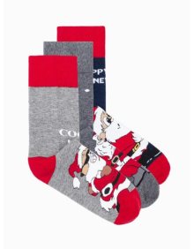 Pánské ponožky vánoční U415 mix 3-pack