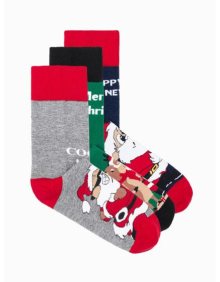 Pánské ponožky vánoční U419 mix 3-pack