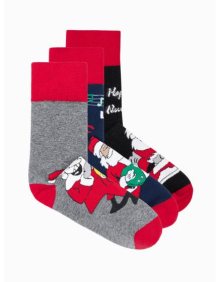 Pánské ponožky vánoční U426 mix 3-pack