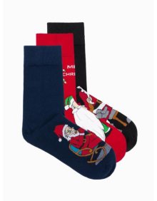 Pánské ponožky vánoční U423 mix 3-pack
