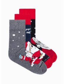 Pánské ponožky vánoční U417 mix 3-pack