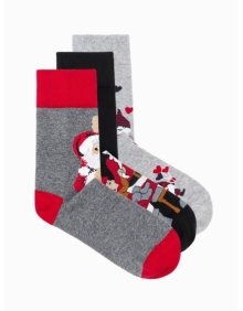 Pánské ponožky vánoční U422 mix 3-pack