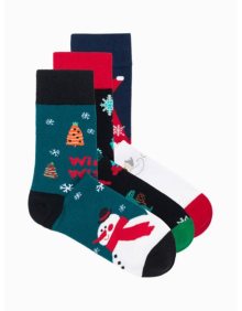 Pánské ponožky vánoční U412 mix 3-pack
