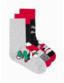 Pánské ponožky vánoční U427 mix 3-pack