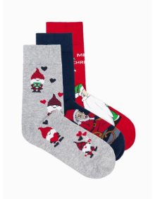 Pánské ponožky vánoční U424 mix 3-pack