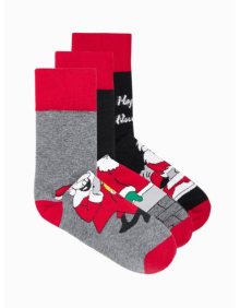 Pánské ponožky vánoční U425 mix 3-pack