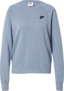 Mikina Nike Sportswear kouřově modrá / černá
