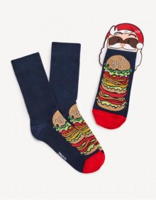 Ponožky Burger Tmavě m