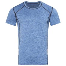 Stedman Pánské sportovní tričko s reflexními prvky - Modrý melír | L