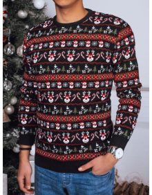 Pánský vánoční svetr černý