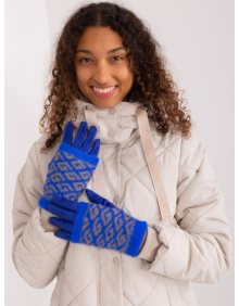 Dámské rukavice s pleteným překrytím DIG kobaltové 