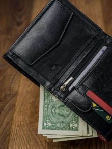 Pánské peněženky [DH] 326 RBA D BLACK RED černá jedna velikost