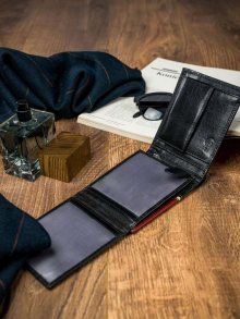Pánské peněženky [DH] 324 RBA D BLACK RED černá jedna velikost