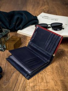 Pánské peněženky [DH] 331 RBA D NAVY RED námořnická modř jedna velikost