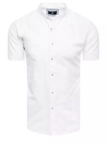 Buďchlap Senzační bílá pánská košile s krátkým rukávem