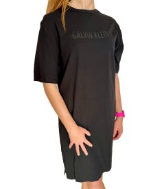 Dámské tričkové šaty Calvin Klein QS7126E černé | černá | XS