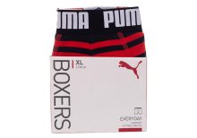Puma 2Pack Slipy 907838 Černá/červená M