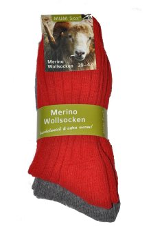 Dámské ponožky Ulpio 31911 Merino A\'2 39-42 modrá/fuchsie - Mum Sox 39-42