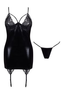 Erotická košilka Gemma - BEAUTY NIGHT FASHION černá S/M