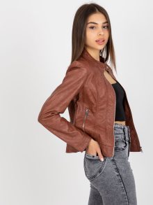 Dámská bunda NM KR DF 7601.26X hnědá - Honey Winter XL