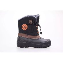 Dětské sněhule Jr LCJ-21-44-0524K Černá/hnědá/oranžová - Lee Cooper černá s hnědou 30