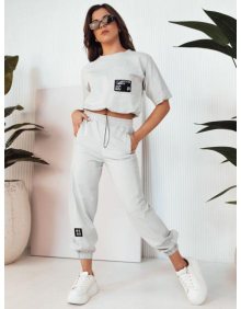 Dámská tepláková souprava HOLTY světle šedá