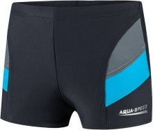 AQUA SPEED Plavecké šortky Andy Grey/Blue Pattern 32 122