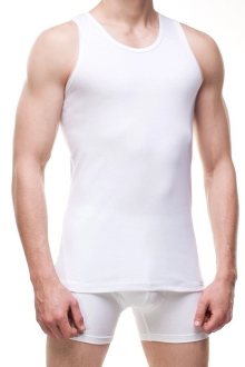 Pánský nátělník 213 Authentic white - CORNETTE Bílá L