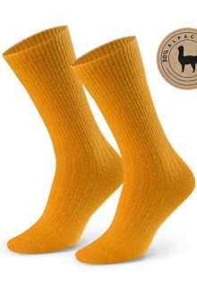 Dámské ponožky ALPACA 50% 044 Žlutá 35-37