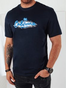 Dstreet Originální granátové tričko s nápisem