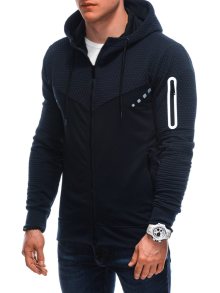 Inny Trendy tmavě modrá mikina s kapucí B1668