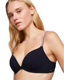 Dámské push-up plavky Tommy Hilfiger UW0UW05372 PODPRSENKA | tmavě modrá | 75D