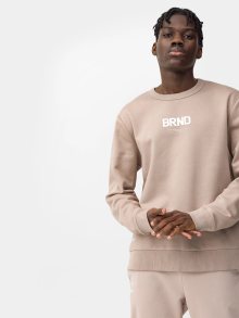 Pánská tepláková mikina 4FSS23TSWSM237-81S béžová - 4F