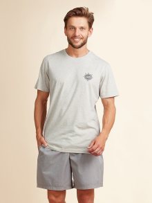 Pánské pyžamo Key MNS 717 A22 M-2XL béžová L