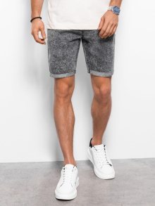 Ombre Clothing Stylové šedé riflové kraťasy V3 SRDS-0117