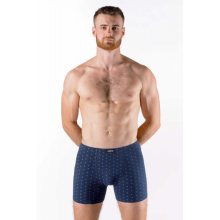 Pánské boxerky s delší nohavičkou Gina - barva:GINDCMDBM/lékořice/modrá, velikost:L/XL