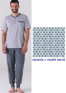 Pánské pyžamo KARELPIU KC6185 | modrá | 3XL