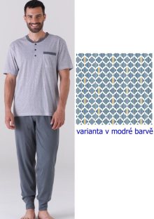 Pánské pyžamo KARELPIU KC6184 | modrá | XXL